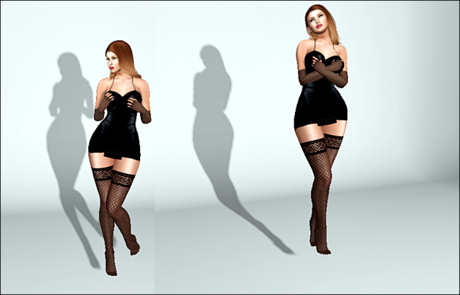 Second Life Marketplace - [LB) Black Mini Dress